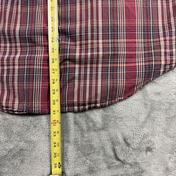 Ralph Lauren Long Sleeve Plaid Shirt Mens XXL Red Casual‎ Button Down Oxford - Picture 12 of 14